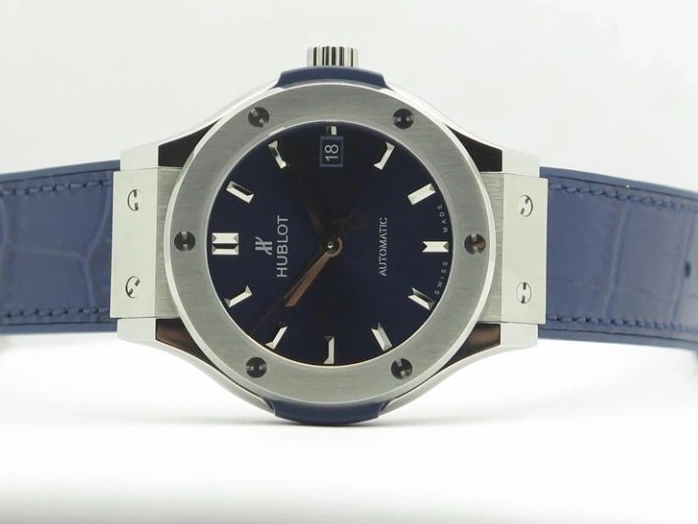 MIROTIME 0110 Original Portuguese 40mm Chrono RG Gray Dial Sliver Subdial on Leather Strap A 7392